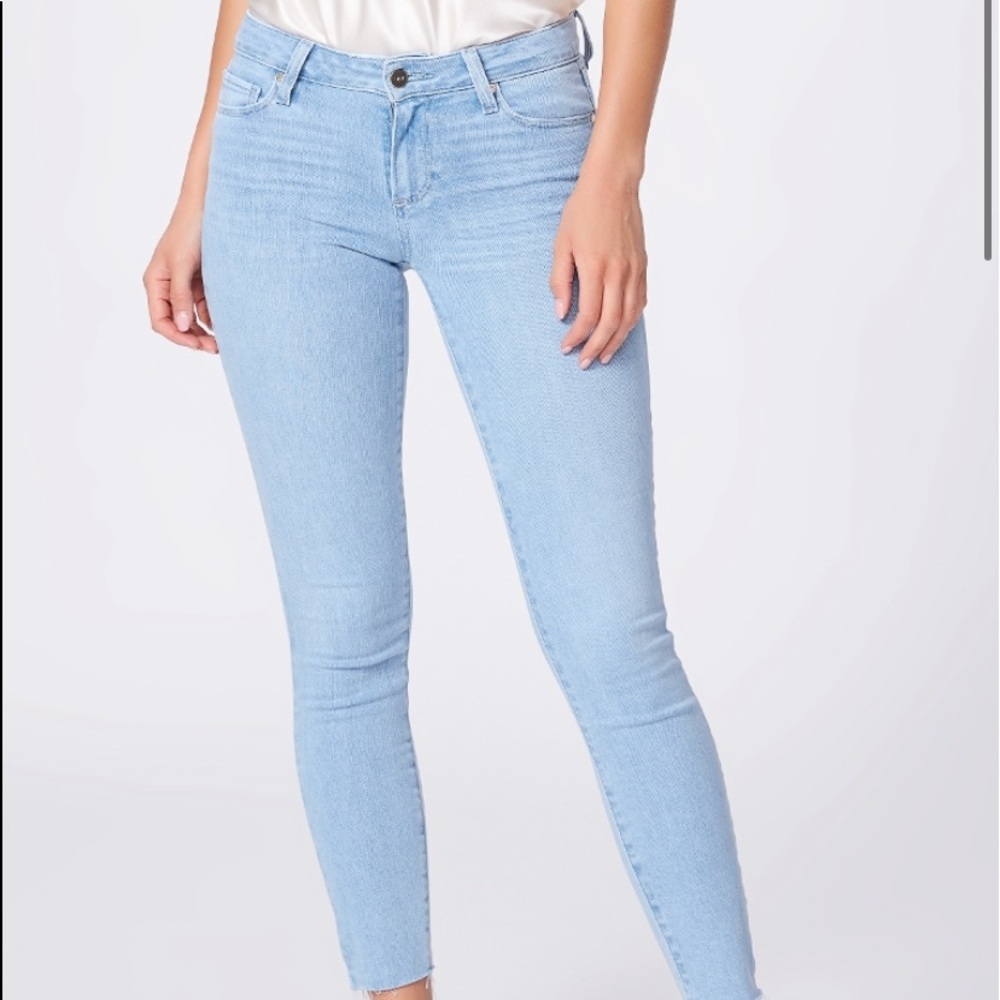 Light Wash Paige Skinny Jeans